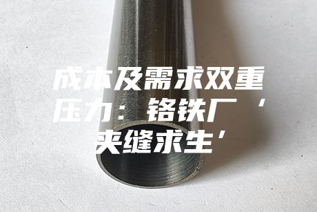 成本及需求双重压力：铬铁厂‘夹缝求生’